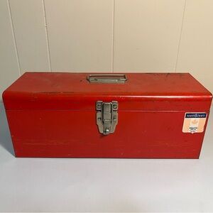 Red Metal Tool Box